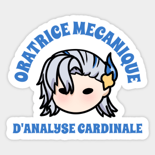 Neuvillette Genshin Impact oratrice mecanique d analyse cardinale | Morcaworks Sticker